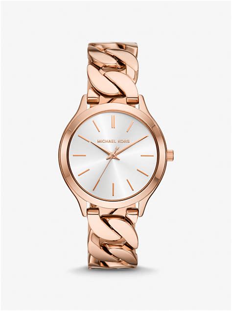 Armbanduhr Slim Runway im Rosé